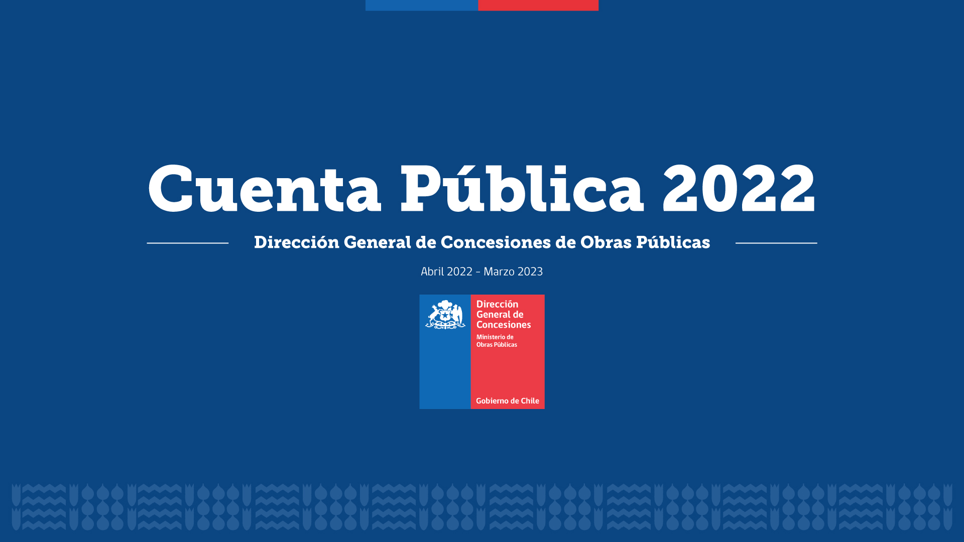 Dirección General de Concesiones entrega Cuenta Pública 2022