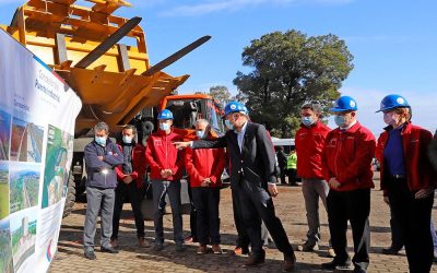 Ministro Moreno da inicio a las obras de construcción del Puente Industrial, el que se convertirá en el segundo más largo de Chile