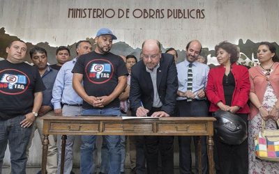 Ministro de Obras Públicas, Alfredo Moreno, da a conocer importante acuerdo que beneficiará a todos los usuarios de las autopistas urbanas de Santiago