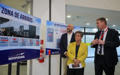 MOP y Aeropuerto de Santiago inauguran nueva zona de arribos nacionales, primera obra de la remodelación y ampliación del terminal 1