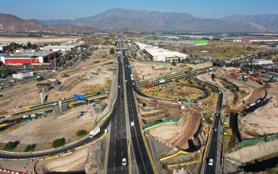 Nuevo enlace de Vespucio Norte con Ruta 68: obras llegan al 40% y generan más de 400 empleos