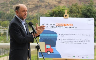 Ministro Alfredo Moreno anuncia extensión de plazo de beneficio para regularizar las multas del TAG