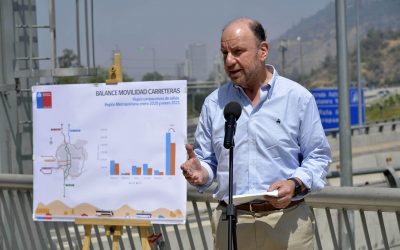 Ministro Moreno entregó cifras que ratifican descenso de la movilidad en carreteras interurbanas durante este verano
