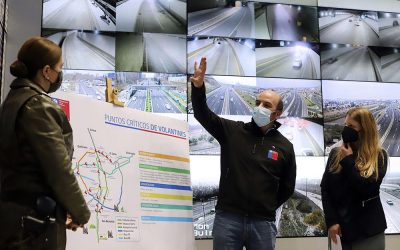 MOP da a conocer mapa de puntos de riesgo de accidentes por volantines en autopistas de la RM