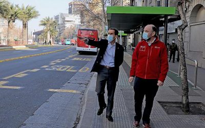 MOP recupera Estaciones de Transbordo y Paraderos de Transporte Público dañados a fines de 2019 en la Región Metropolitana.
