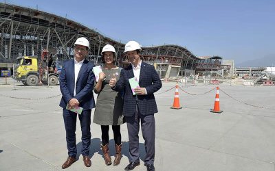 Avanza construcción de nuevas salas de embarque en Aeropuerto AMB de Santiago