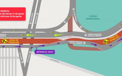 Continúan trabajos de instalación de vigas en proyecto AVO I en el sector de Av. Vespucio con Av. El Salto