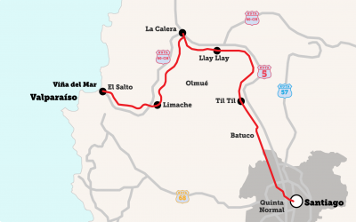 BID asesorará a la Dirección General de Concesiones en el proceso de licitación del proyecto de Tren Valparaíso – Santiago