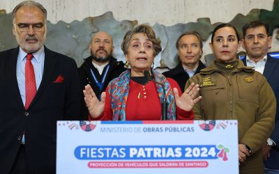 MOP informa que más de un millón 100 mil vehículos saldrán de la Región Metropolitana para Fiestas Patrias