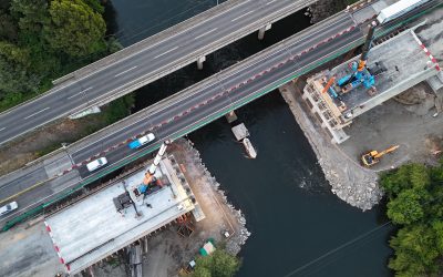 Reconstrucción del Puente Quepe alcanza un 86,16% de avance