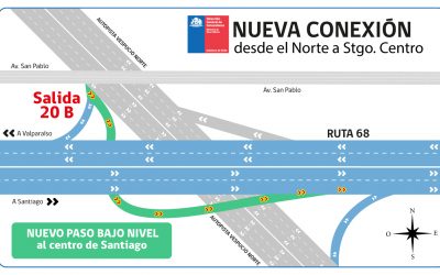 Autopista Vespucio Norte habilita nueva conexión con Ruta 68