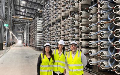 Delegación de Concesiones visitó plantas de agua y desaladora en Australia para conocer modelos de gestión hídrica