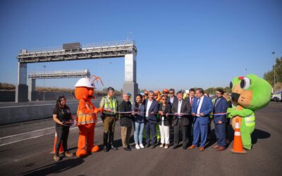 MOP inaugura puesta en marcha de nuevo sistema Free Flow en Acceso Sur eliminando barreras de peaje en entradas y salidas a la Región Metropolitana